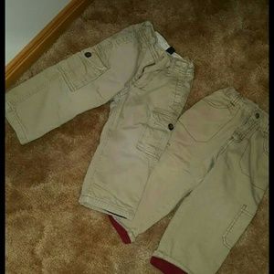 Two pairs of lined pants